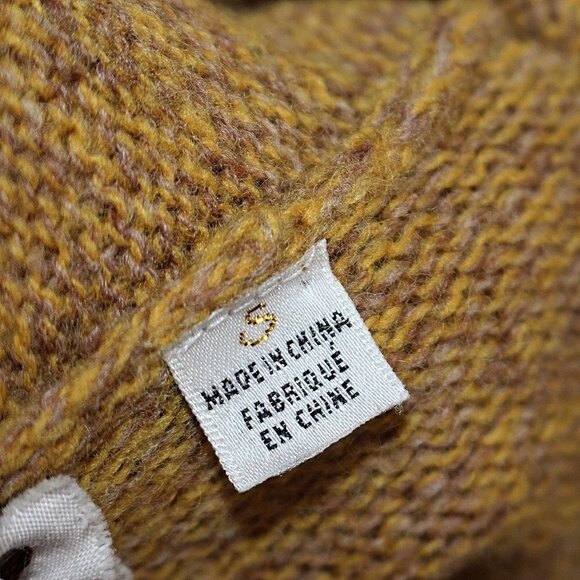 Anthropologie - Meguro River Puff Sleeve Cardigan in Mustard Yellow - S - Japan - Picture 8 of 9